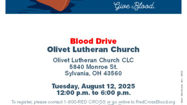 blood drive august 12 olivet